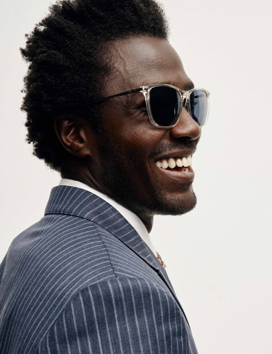 Crystal Modified Rectangle Sunglasses