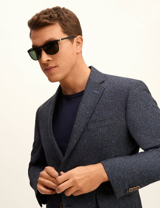 Joseph Abboud  Black Round Sunglasses