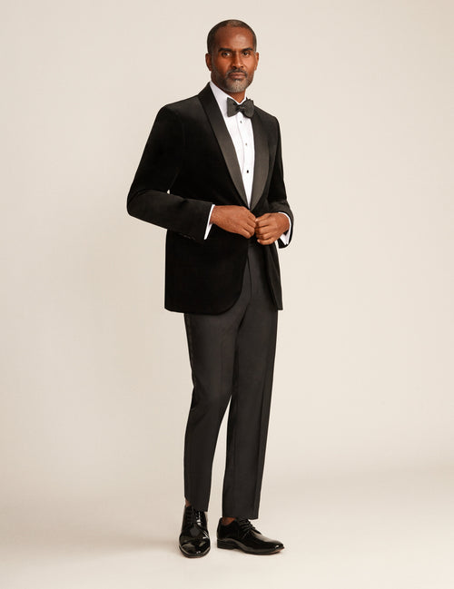 joseph abboud white slim fit tuxedo dress shirt New Yorker
